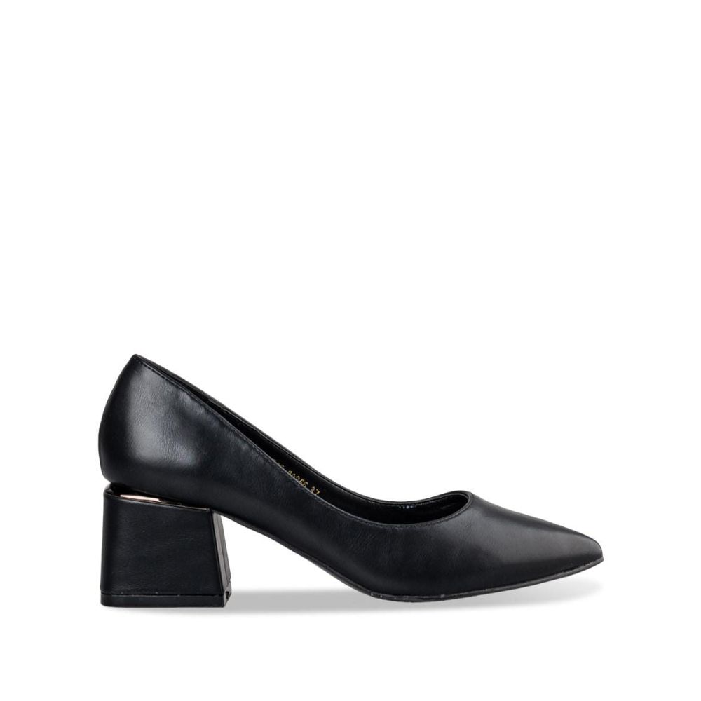 ENVIE BLACK WOMEN BLOCK HEEL PUMPS